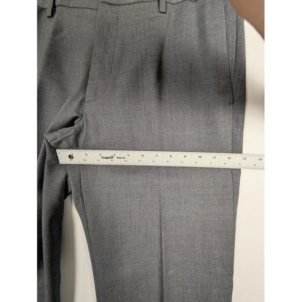 BANANA REPUBLIC Modern Slim Fit Dress Pants Mens 34x32‎ (Fits 35x31) Gray Wool
